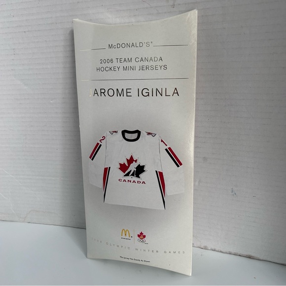 MCDONALDS 2006 TEAM CANADA HOCKEY MINI JERSEYS - JAROME IGINLA #12 - Picture 2 of 3